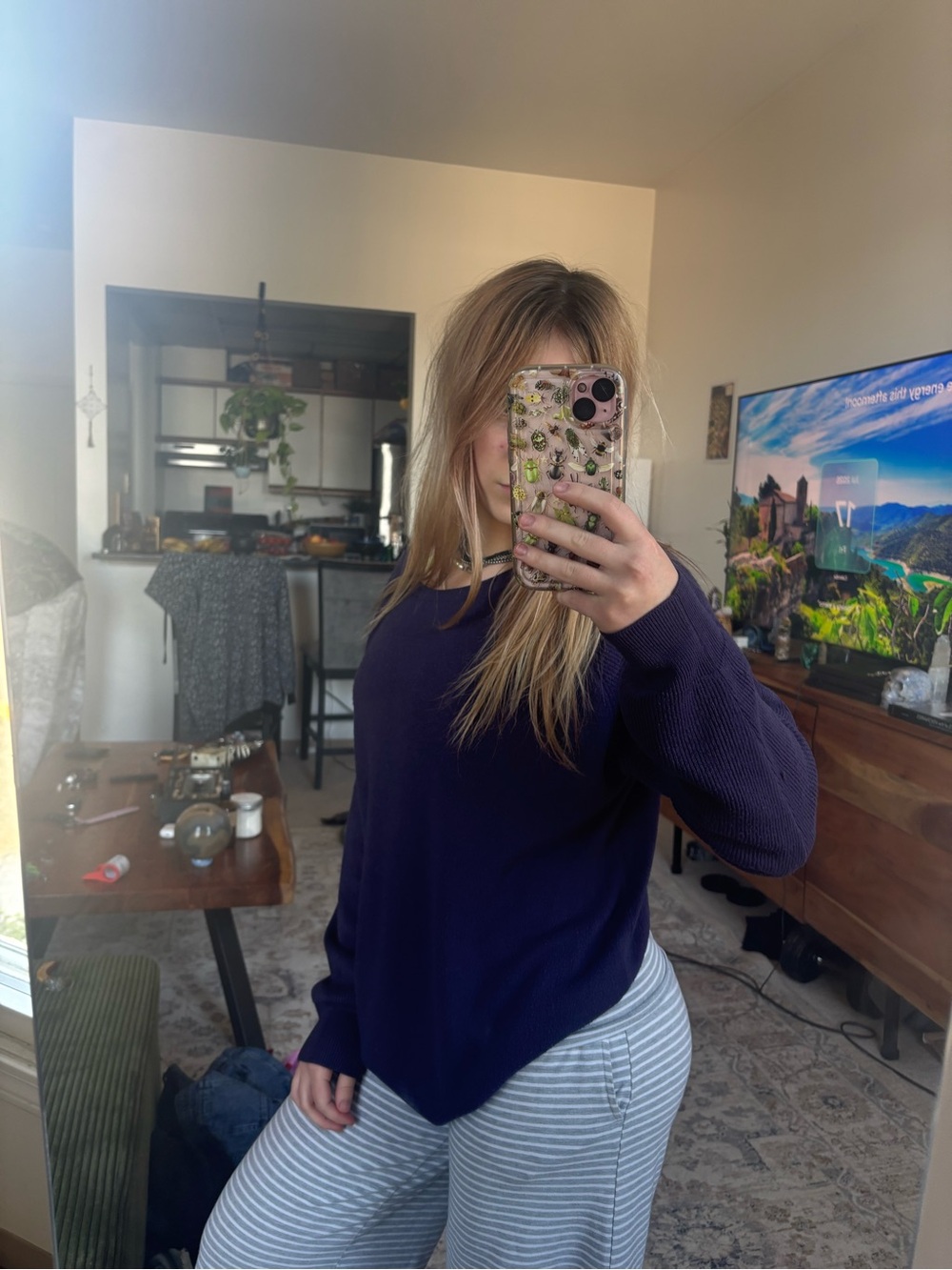 Sweet Romeo Women's Scoopneck Sweater in Deep Purple